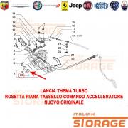 Lancia Thema Turbo Rosetta Piana Tassello Comando Accelleratore Nuovo Originale 14496821